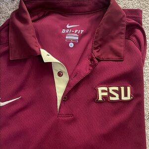 Nike Red Polo Shirt Classic Athletic Design